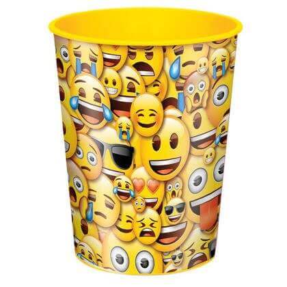 Emoji Smile Plastic Cup - SKU:50606 - UPC:011179506064 - Party Expo
