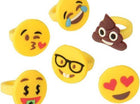 Emoji & Smile Emoticon Rings - SKU:JA844 - UPC:049392295632 - Party Expo