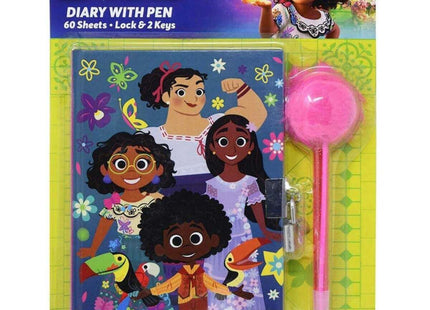 Encanto Diary With Pom Pen - SKU:713292EN - UPC:191537132927 - Party Expo