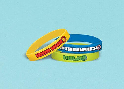 Epic Avengers Rubber Bracelets - SKU:398189 - UPC:013051708054 - Party Expo