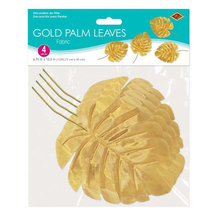 Fabric Gold Pam Leaves - Party Expo