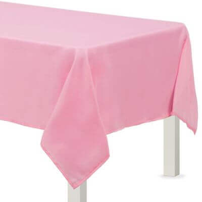 Fabric Table Cover New Pink - Party Expo