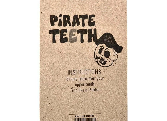 Fake Pirate Teeth - SKU:JK-CDPIR - UPC:097138954442 - Party Expo