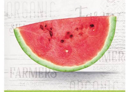 Farm Fresh Watermelon Beverage Napkins - SKU:363046 - UPC:039938933012 - Party Expo