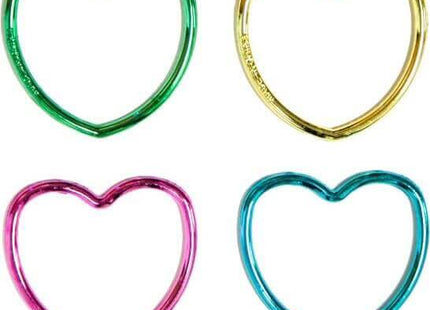 Favor - Shiny Heart Bracelets (12 Count) - SKU:84797 - UPC:011179847976 - Party Expo