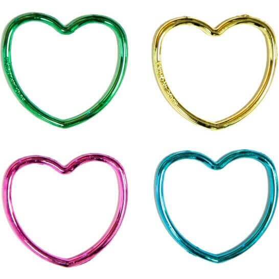 Favor - Shiny Heart Bracelets (12 Count) - SKU:84797 - UPC:011179847976 - Party Expo