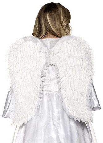 Feather Wings - Large (White) - SKU:30474 - UPC:843248154087 - Party Expo