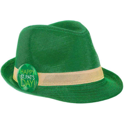 Fedora Shimmer St. Patrick's Hat - SKU:396737 - UPC:013051608910 - Party Expo