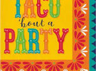 Fiesta Pottery Taco Napkin - SKU:363097 - UPC:039938935344 - Party Expo