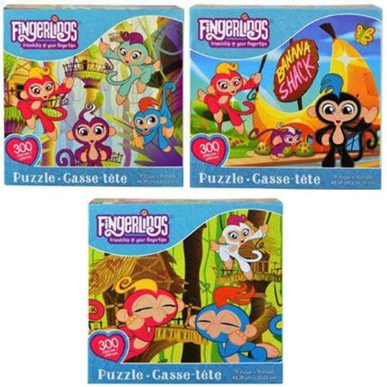 Fingerlings 300pc Floor Puzzle - SKU:36342 - UPC:686141363428 - Party Expo