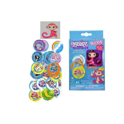 Fingerlings - Ruckus Card Game with Collectible Figure - SKU:6045417 - UPC:778988166741 - Party Expo