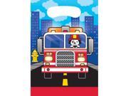 Flaming Fire Truck Lootbag - SKU:332202 - UPC:039938508029 - Party Expo