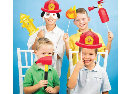Flaming Fire Truck Photo Props - SKU:332209 - UPC:039938508098 - Party Expo