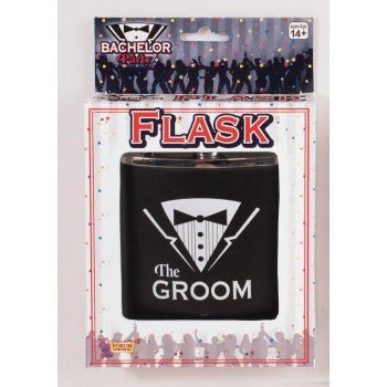 Flask Bachelor Groom - SKU:74296 - UPC:721773742965 - Party Expo