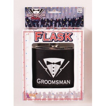 Flask Bachelor Groomsman - SKU:74298 - UPC:721773742989 - Party Expo