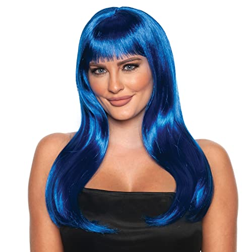 Flirty Wig - Blue - SKU:30659 - UPC:843248157705 - Party Expo