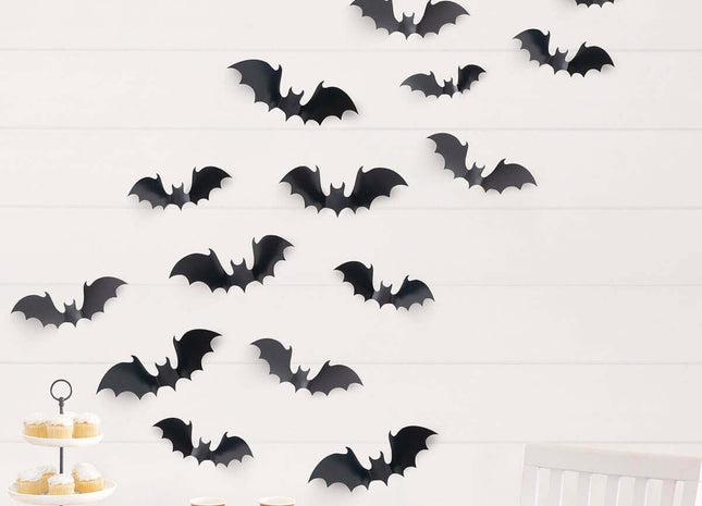 Flying Bats Wall Decoration Kit - SKU:23755 - UPC:011179237555 - Party Expo