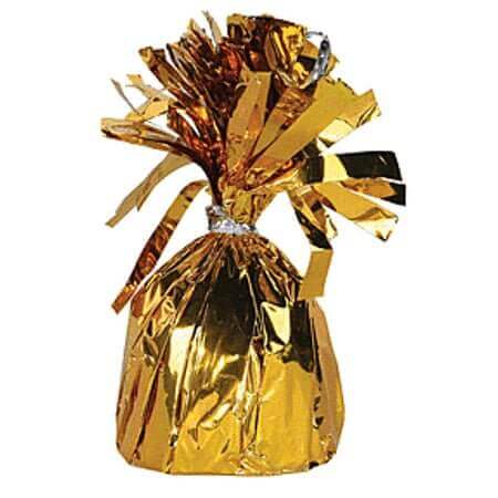Foil Balloon Weight - Gold - SKU:84379 - UPC:708450603658 - Party Expo