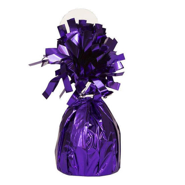 Foil Balloon Weight - Purple - SKU:84388 - UPC:708450603740 - Party Expo