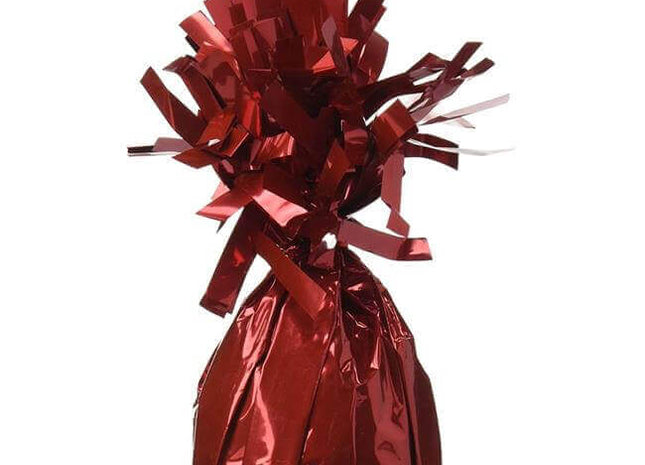Foil Balloon Weight - Red - SKU:84389 - UPC:708450603757 - Party Expo