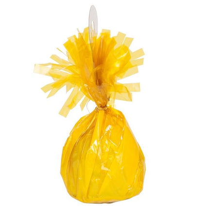 Foil Balloon Weight - Yellow - SKU:84393 - UPC:708450603795 - Party Expo