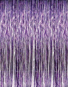 Foil Fringe Curtain - Purple - SKU:74-01060 - UPC:097138769275 - Party Expo