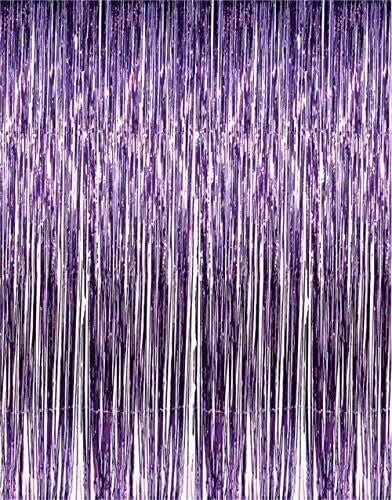 Foil Fringe Curtain - Purple - SKU:74-01060 - UPC:097138769275 - Party Expo