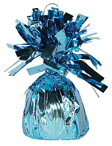 Foil Balloon Weight - Light Blue - SKU:84384 - UPC:708450603702 - Party Expo
