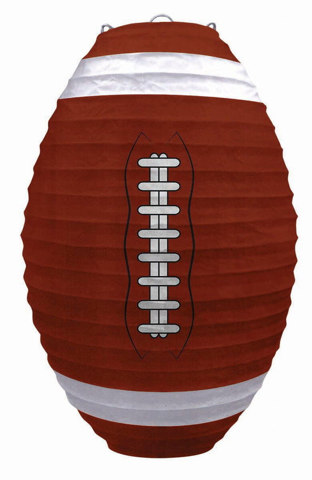 Football Paper Lantern - SKU:F78594 - UPC:721773785948 - Party Expo