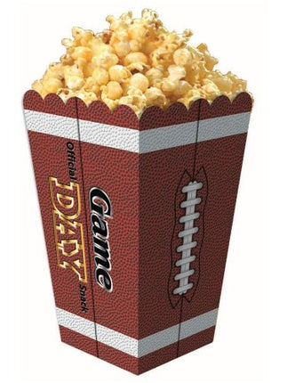 Football Party Popcorn Containers (6pcs) - SKU:F80248 - UPC:721773802485 - Party Expo