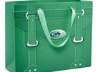 Forest Green Faux Leather Handbag (Large Giftbag) - SKU: - UPC:78311378 - Party Expo