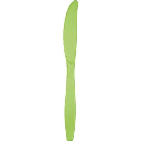 Fresh Lime Plastic Knives - SKU:010923- - UPC:073525809663 - Party Expo
