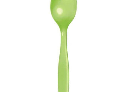 Fresh Lime Plastic Spoons - SKU:011923- - UPC:073525812618 - Party Expo