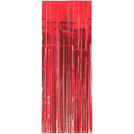 Fringed Doorway Curtain - Apple Red - SKU:24200.400000000001 - UPC:013051705879 - Party Expo