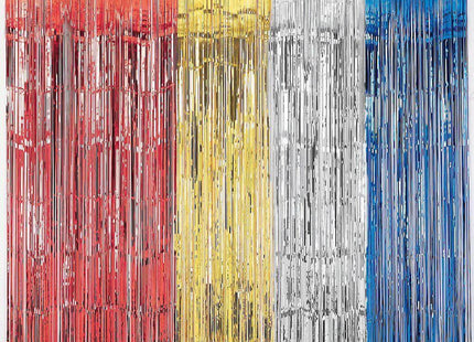 Fringed Doorway Curtain - Silver - SKU:24200.18 - UPC:048419576822 - Party Expo