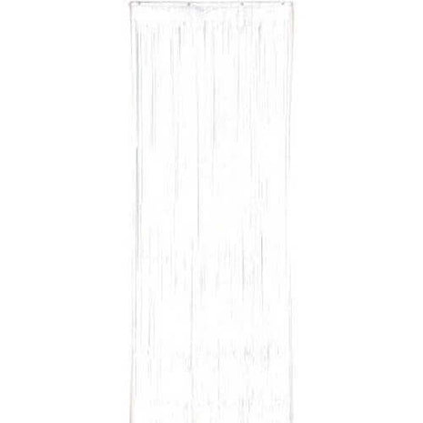 Fringed Doorway Curtain - White - SKU:242000.08 - UPC:013051706036 - Party Expo