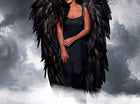 Full Length Angel Wings - Black - SKU:30679OS - UPC:843248157903 - Party Expo