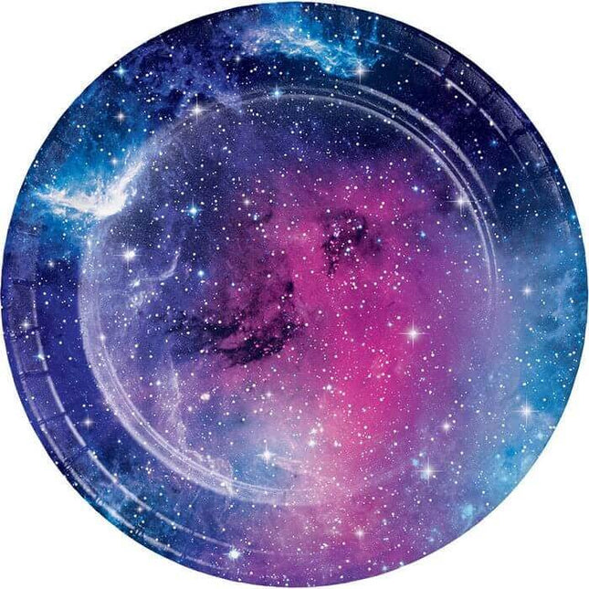 Galaxy Party - 7" Dessert Plates (8ct) - SKU:336040 - UPC:039938557355 - Party Expo