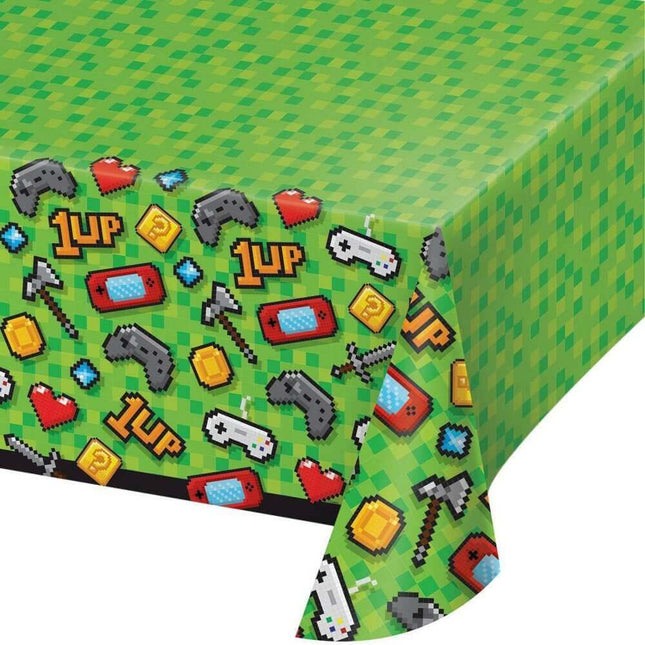 Gaming Party Plastic Tablecover - SKU:336679 - UPC:039938567637 - Party Expo