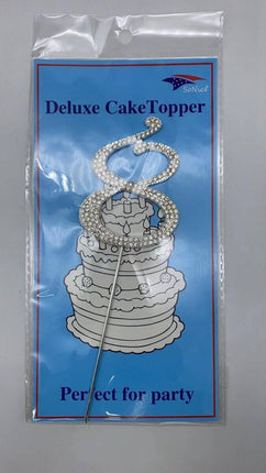 Gem Cake Topper - #8 - SKU:091717-8 - UPC:677545157973 - Party Expo