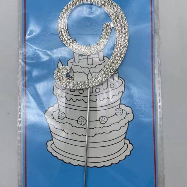 Gem Cake Topper - #9 - SKU:091717-9 - UPC:677545157980 - Party Expo