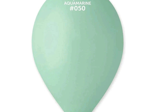 Gemar - 12" Aquamarine Latex Balloons #050 (50pcs) - SKU:115000 - UPC:8021886115000 - Party Expo