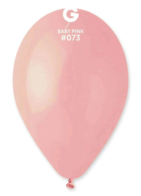 Gemar - 12" Baby Pink Latex Balloons #073 (50pcs) - SKU:117301 - UPC:8021886117301 - Party Expo