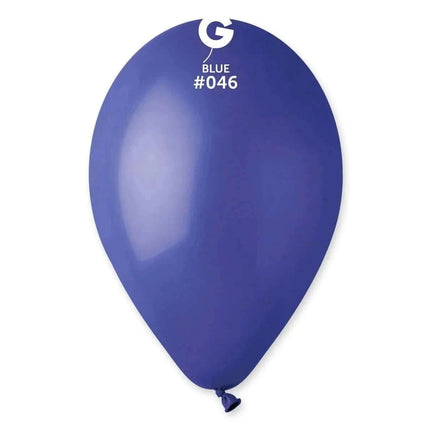 Gemar - 12" Blue Latex Balloons #046 (50pcs) - SKU:114607 - UPC:8021886114607 - Party Expo