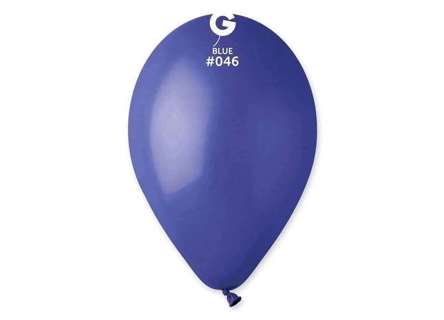 Gemar - 12" Blue Latex Balloons #046 (50pcs) - SKU:114607 - UPC:8021886114607 - Party Expo