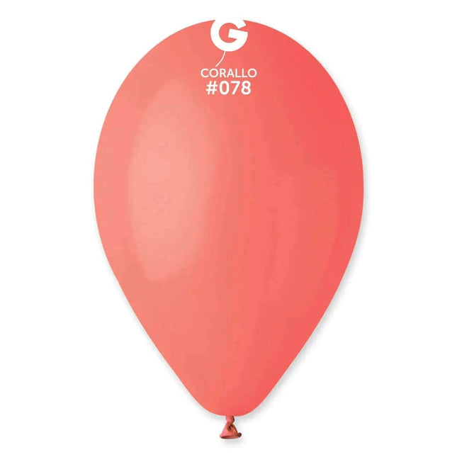 Gemar - 12" Corallo Latex Balloons #078 (50pcs) - SKU:117806 - UPC:8021886117806 - Party Expo