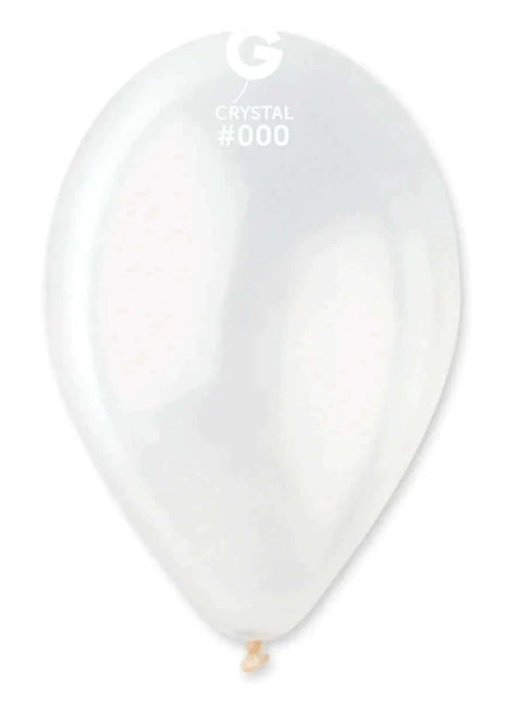 Gemar - 12" Crystal Latex Balloons #000 (50pcs) - SKU:110005 - UPC:8021886110005 - Party Expo