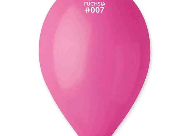 Gemar - 12" Fuchsia Latex Balloons #007 (50pcs) - SKU:110708 - UPC:8021886110708 - Party Expo