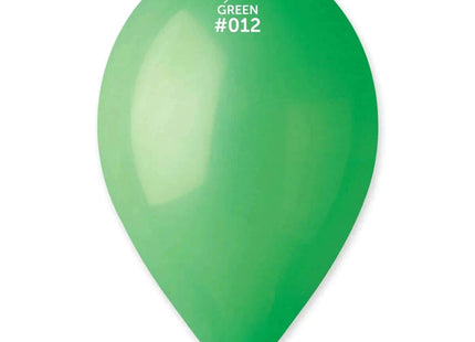 Gemar - 12" Green Latex Balloons #012 (50pcs) - SKU:111200 - UPC:8021886111200 - Party Expo