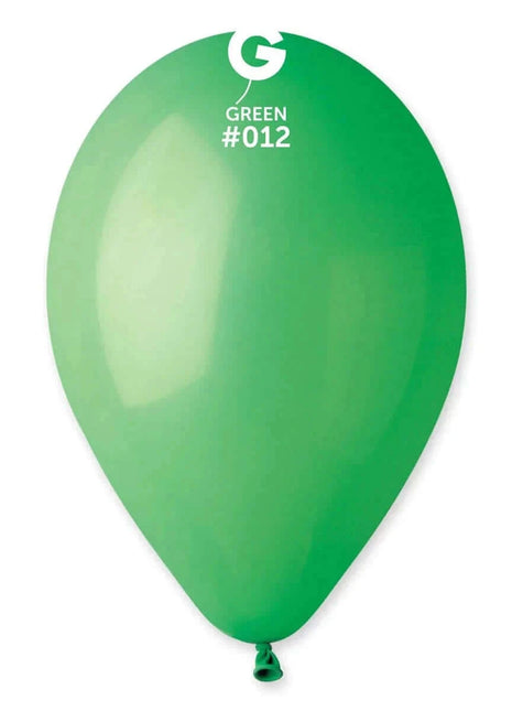 Gemar - 12" Green Latex Balloons #012 (50pcs) - SKU:111200 - UPC:8021886111200 - Party Expo